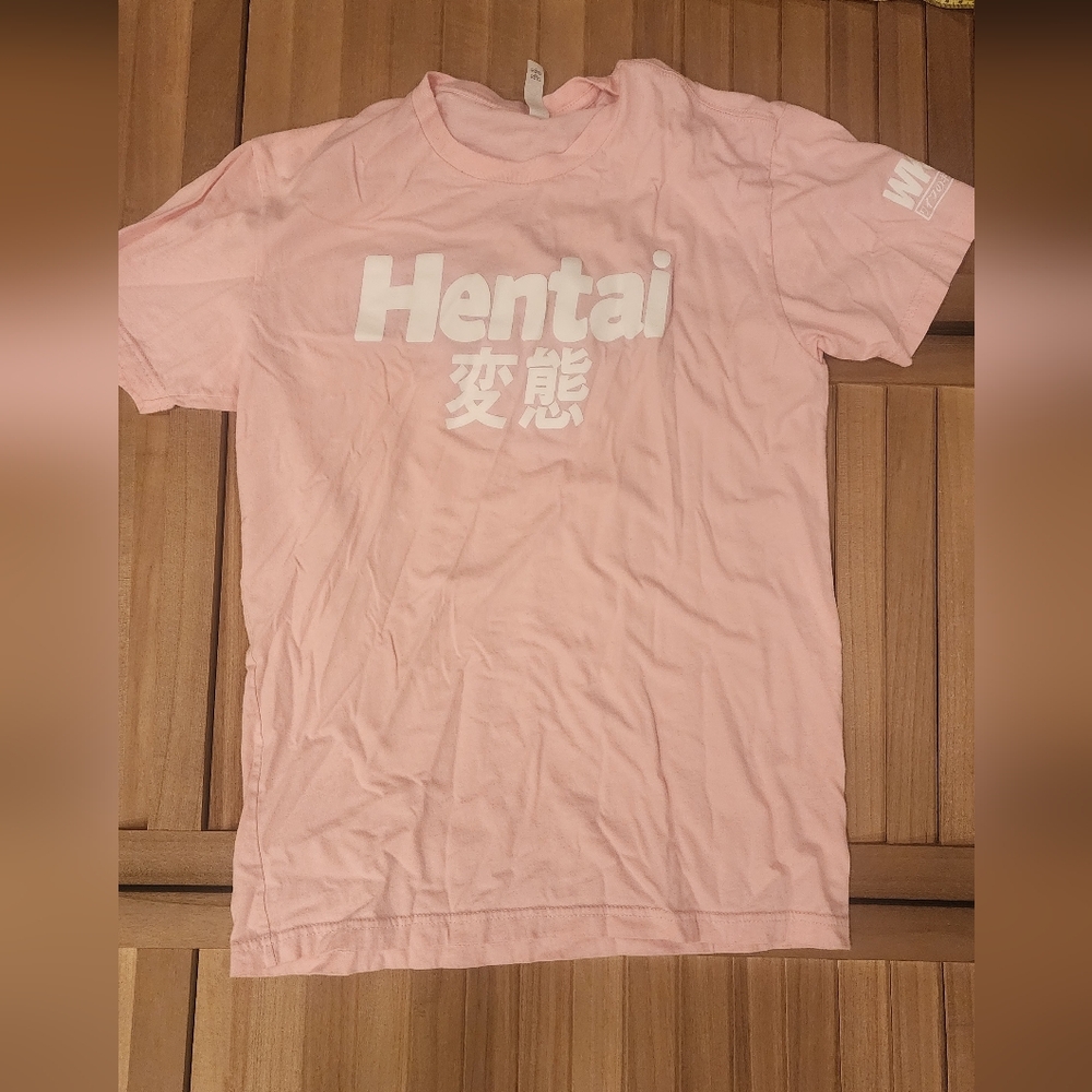 Pink Graphic Hentai T-Shirt